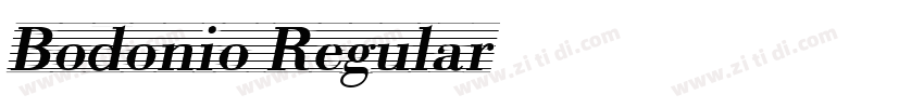 Bodonio Regular字体转换